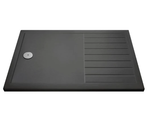 Nuie 1400 X 800 Walk-In Shower Tray Slate Grey - FREE Waste 1 Nuie 1400 X 800 Walk-In Shower Tray Slate Grey - FREE Waste