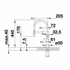 Blanco Solenta - S Senso Chrome Kitchen Tap - 455367 -Roman Sales senso tech