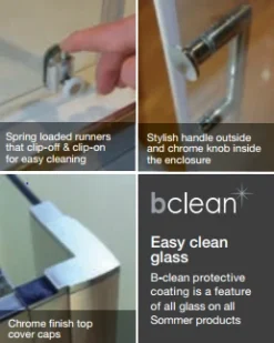 Sommer6 1000mm Sliding Shower Door 5 Sommer6 1000mm Sliding Shower Door -Roman Sales sommer6 detail image 2