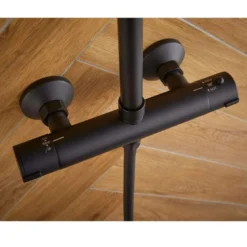 Spey Series 2 Black Dual Head Thermostatic Shower Kit - Highlife Bathrooms 7 Spey Series 2 Black Dual Head Thermostatic Shower Kit - Highlife Bathrooms -Roman Sales spey black1