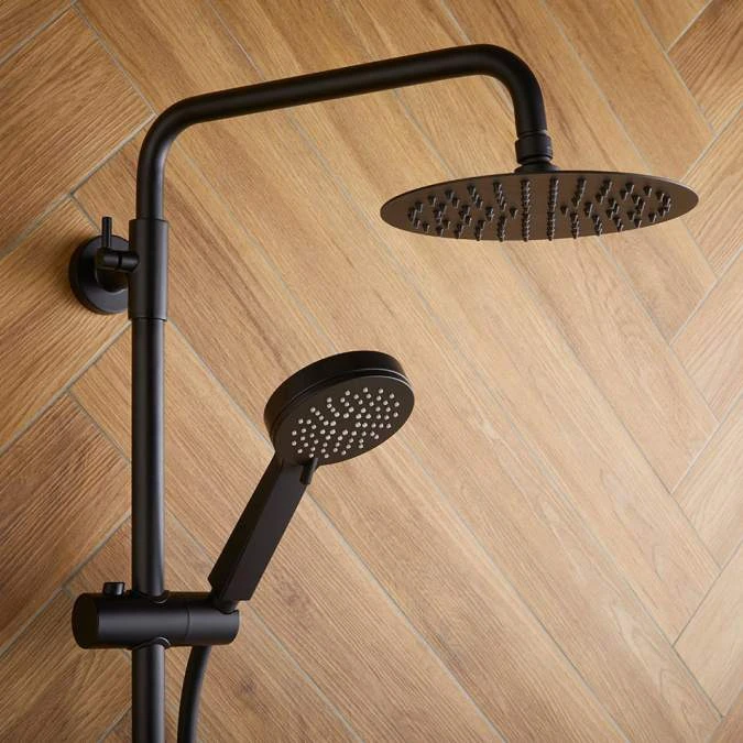 Spey Series 2 Black Dual Head Thermostatic Shower Kit - Highlife Bathrooms 4 Spey Series 2 Black Dual Head Thermostatic Shower Kit - Highlife Bathrooms - Image 4