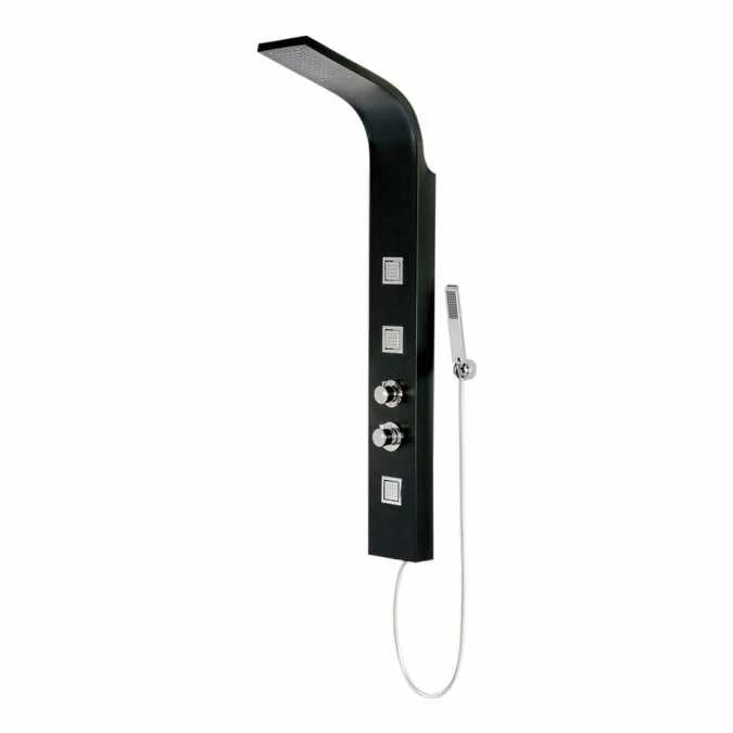 Synergy Alubla Black Shower Tower 1 Synergy Alubla Black Shower Tower