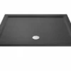 Nuie 1400 X 900 Rectangle Shower Tray Slate Grey - FREE Waste
