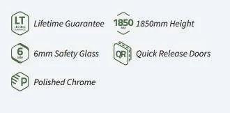 Pacific Quadrant Shower Enclosure - 800 X 800mm - Nuie 2 Pacific Quadrant Shower Enclosure - 800 X 800mm - Nuie - Image 2