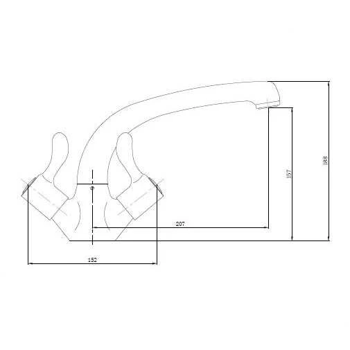 Skara Lever Contract - Mono Kitchen Sink Tap - Highlife 2 Skara Lever Contract - Mono Kitchen Sink Tap - Highlife - Image 2