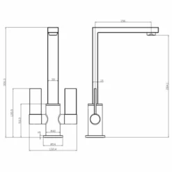 Ayton Matt Black Monoblock Kitchen Sink Mixer Tap 5 Ayton Matt Black Monoblock Kitchen Sink Mixer Tap -Roman Sales wAyton Sizes 2