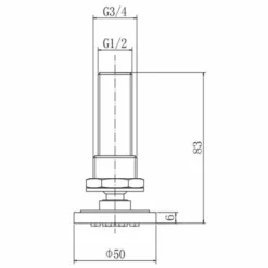 Niagara Round Chrome Body Jets -Roman Sales wEquate 9335 Sizes