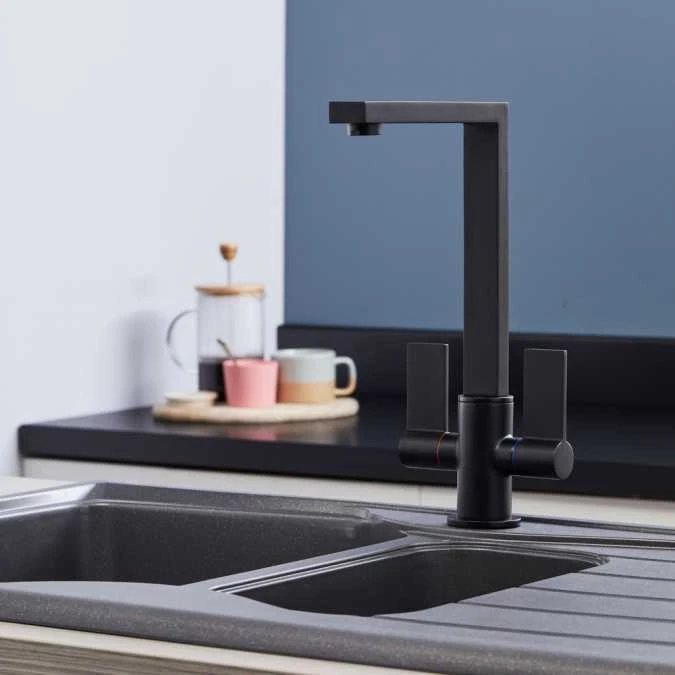 Ayton Matt Black Monoblock Kitchen Sink Mixer Tap 2 Ayton Matt Black Monoblock Kitchen Sink Mixer Tap - Image 2