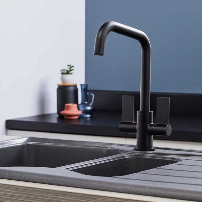 Malton Matt Black Monobloc Kitchen Mixer Tap 2 Malton Matt Black Monobloc Kitchen Mixer Tap - Image 2