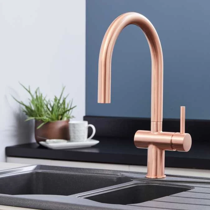 Rievaulx Copper Pull Out Kitchen Sink Mixer Tap 2 Rievaulx Copper Pull Out Kitchen Sink Mixer Tap - Image 2
