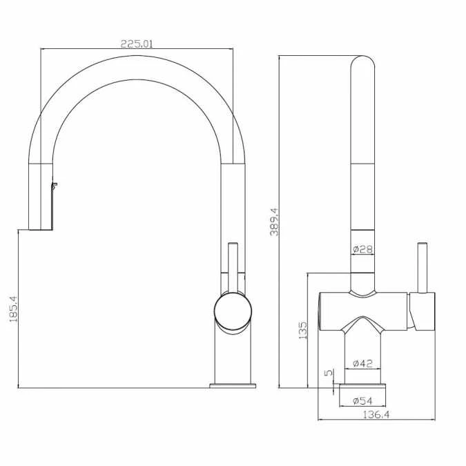 Rievaulx Copper Pull Out Kitchen Sink Mixer Tap 7 Rievaulx Copper Pull Out Kitchen Sink Mixer Tap - Image 7