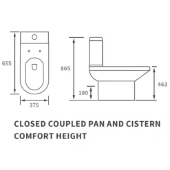Whistle Closed Coupled Open Back Comfort Height Toilet & Soft Close Seat 5 Whistle Closed Coupled Open Back Comfort Height Toilet & Soft Close Seat -Roman Sales whistle cc open back comfort height tech 1