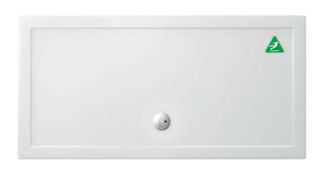 Zamori Anti-Slip Rectangular Shower Tray - 1600 X 800 - Central Waste - Z1231A 1 Zamori Anti-Slip Rectangular Shower Tray - 1600 X 800 - Central Waste - Z1231A