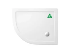 Zamori Anti-Slip Offset Quadrant - 1000 X 800 - Left Hand Shower Tray - Z1199A