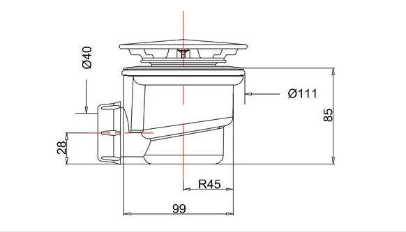 Zamori Anti-Slip Rectangular Shower Tray - 900 X 760 - Corner Waste - Z1163A 4 Zamori Anti-Slip Rectangular Shower Tray - 900 X 760 - Corner Waste - Z1163A - Image 4
